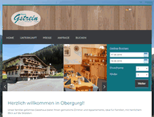 Tablet Screenshot of gstrein-obergurgl.at